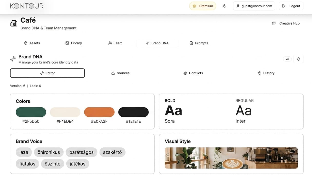 Brand DNA Extractor — Arculatelemzés