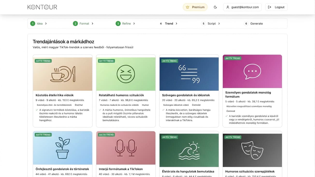Trend Radar — Trendfelismerés